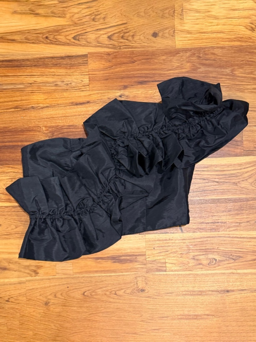 Miou Muse One-Shoulder Ruffle Top Size Small